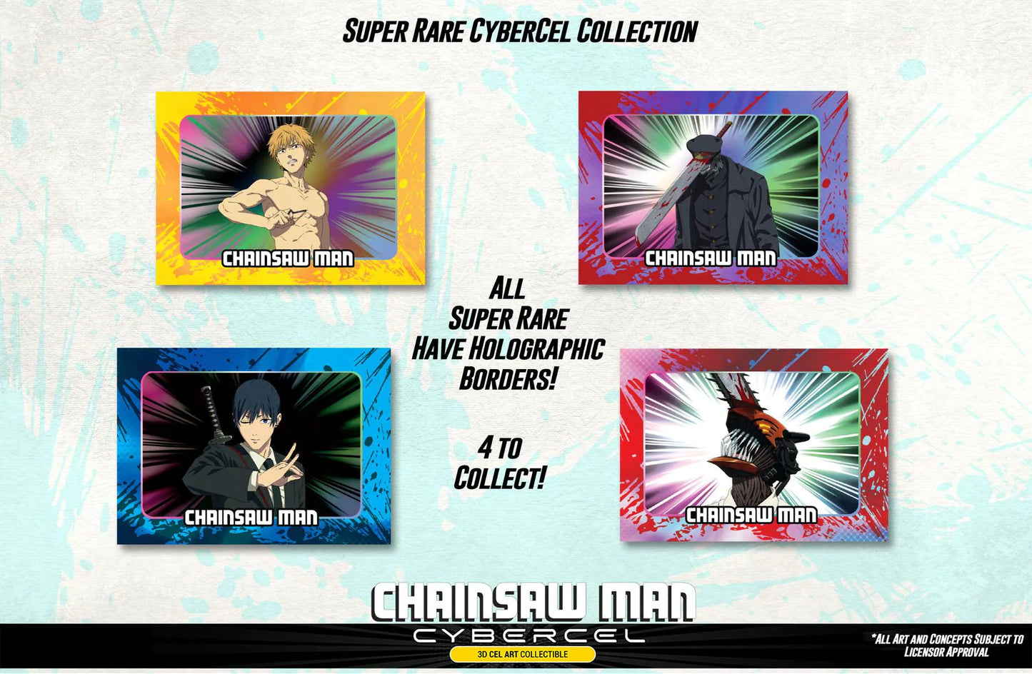 Chainsaw Man Series 1 Cybercel 3D Cel Art Collectible Pack
