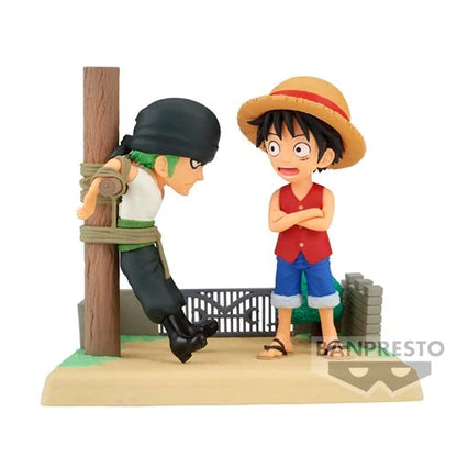 One Piece Monkey D. Luffy and Roronoa Zoro Log Stories World Collectable Mini-Figure