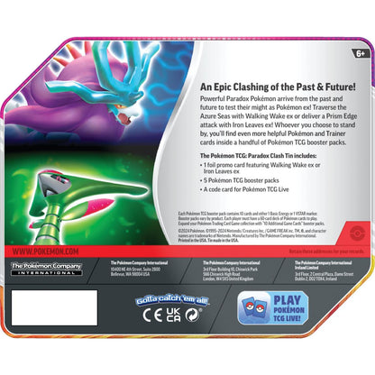 (Coming Soon) Pokemon TCG: Paradox Clash Tin (Walking Wake ex)
