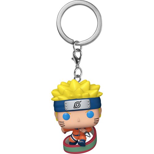 Keychain with a character from a popular anime series on a white background