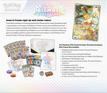 Pokemon TCG - Scarlet & Violet: Prismatic Evolutions Elite Trainer Box