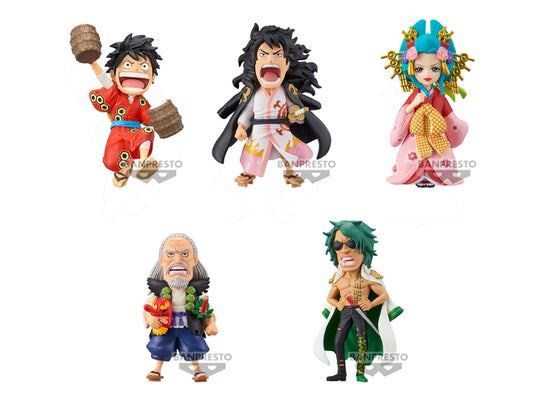 (Back Order 2024) One Piece Wanokuni Kanketsuhen Volume 1 WCF Mini-Figure Set of 5