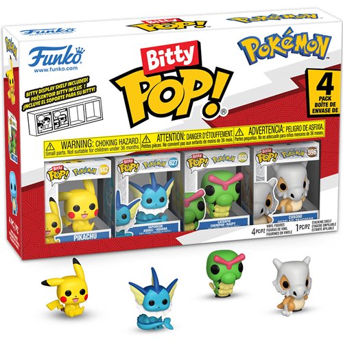 Pokemon (Pikachu) 4-Pack Funko Bitty Pop! Figures