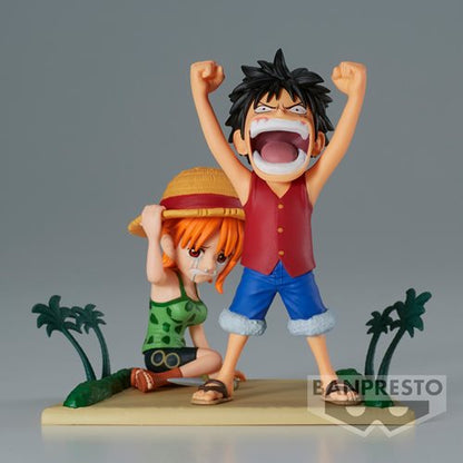 One Piece Luffy & Nami World Collectable Figure Log Stories Mini-Figure