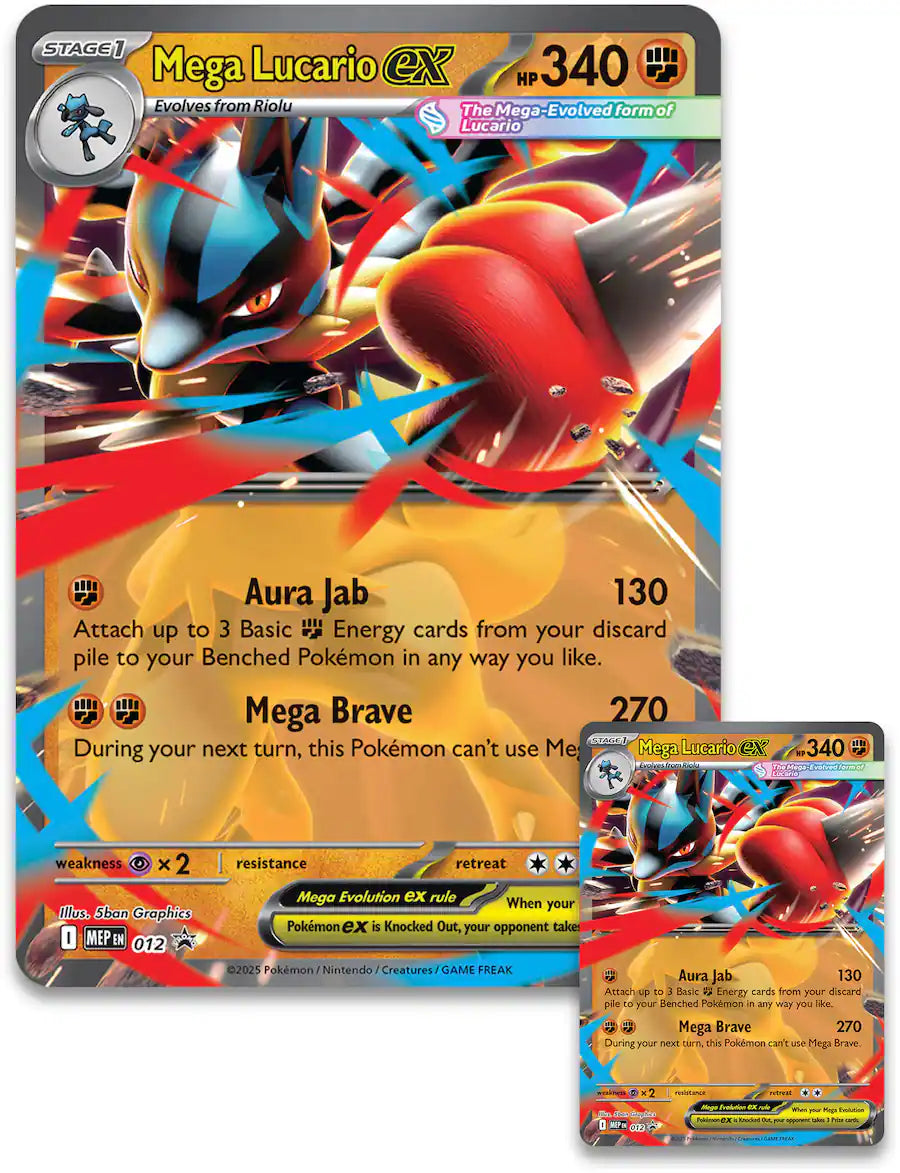 (Coming 11/14) Pokemon TCG: Mega Lucario ex Figure Collection