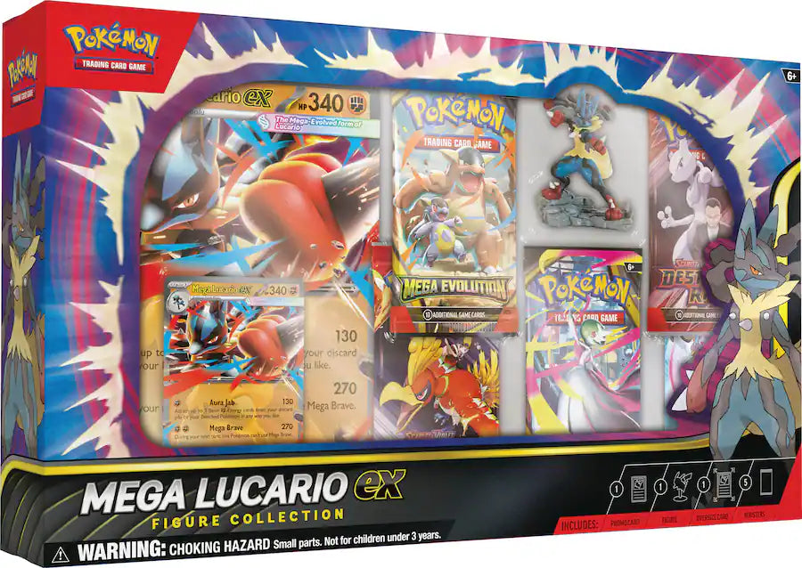 (Coming 11/14) Pokemon TCG: Mega Lucario ex Figure Collection