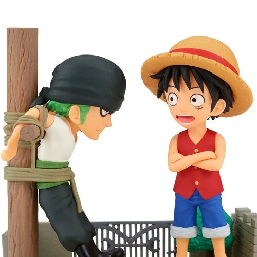 One Piece Monkey D. Luffy and Roronoa Zoro Log Stories World Collectable Mini-Figure