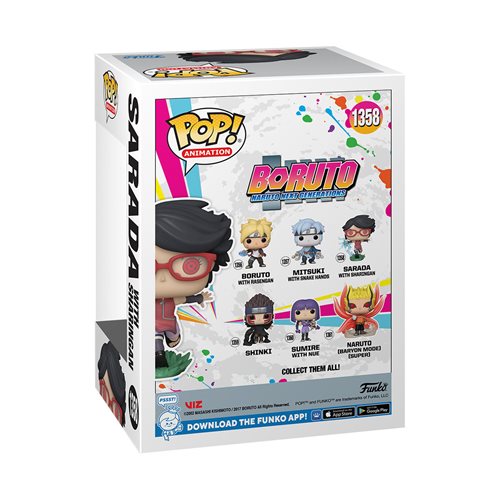 Boruto Sarada with Sharingan Glow-in-the-Dark Funko Pop! Vinyl Figure - EE Exclusive