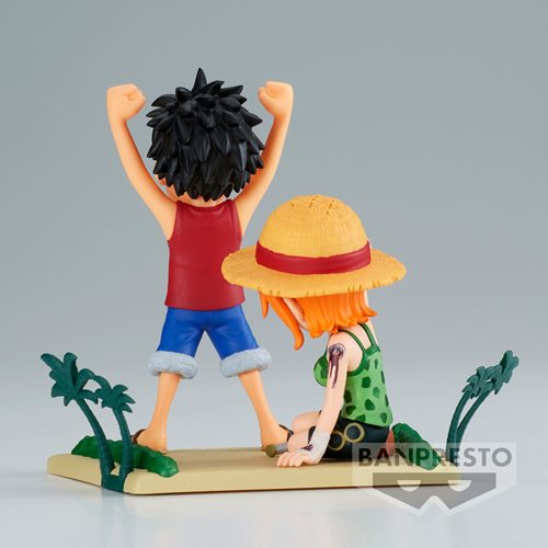 One Piece Luffy & Nami World Collectable Figure Log Stories Mini-Figure