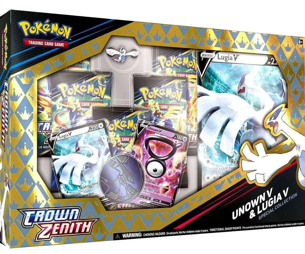Pokemon TCG: Crown Zenith Special Collection [Unown V & Lugia V] Damaged Box!