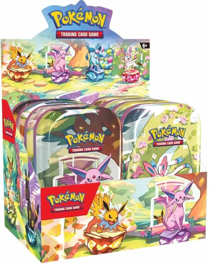 Pokemon TCG: Scarlet & Violet - Prismatic Evolutions Mini Tin Display