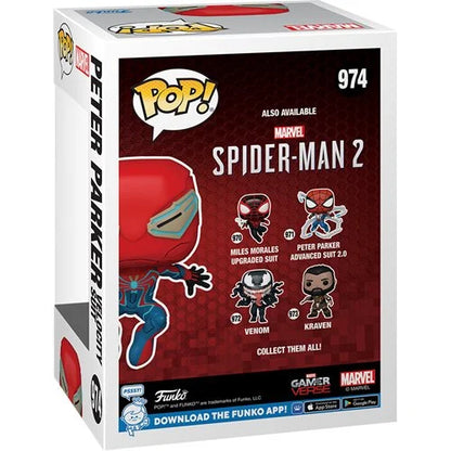 (Preorder May 2024) Spider-Man 2 Peter Parker Velocity Suit Funko Pop! Vinyl Figure #974 - EE Exclusive