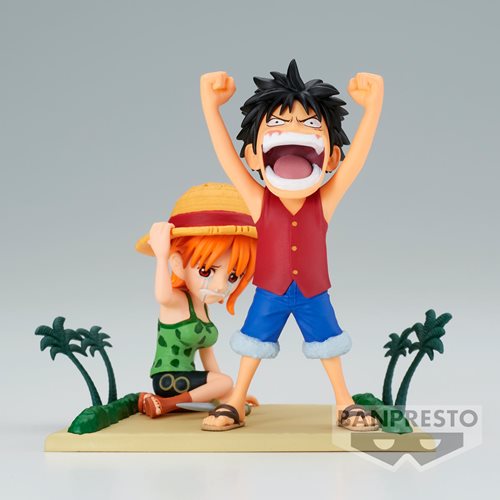 One Piece Luffy & Nami World Collectable Figure Log Stories Mini-Figure