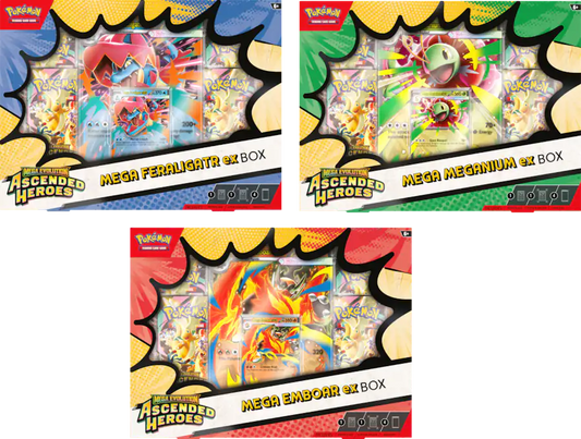 Pokemon TCG: Mega Evolution Ascended Heroes ex Box (Styles May Vary)