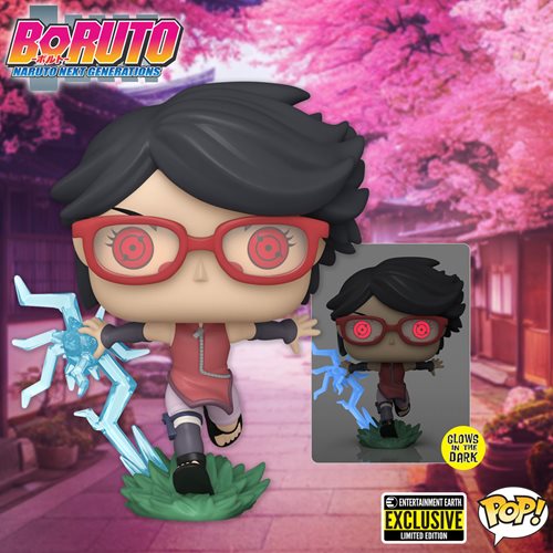 Boruto Sarada with Sharingan Glow-in-the-Dark Funko Pop! Vinyl Figure - EE Exclusive