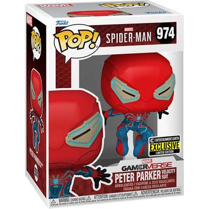 (Preorder May 2024) Spider-Man 2 Peter Parker Velocity Suit Funko Pop! Vinyl Figure #974 - EE Exclusive