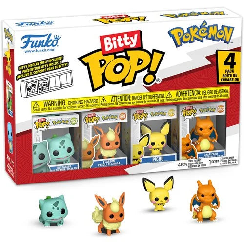 Pokemon (Bulbasaur) 4-Pack Funko Bitty Pop! Figures