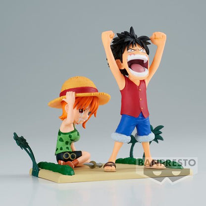 One Piece Luffy & Nami World Collectable Figure Log Stories Mini-Figure