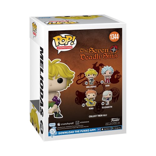 Seven Deadly Sins Meliodas Demon Mode Funko Pop! Vinyl Figure #1344 - PX Exclusive