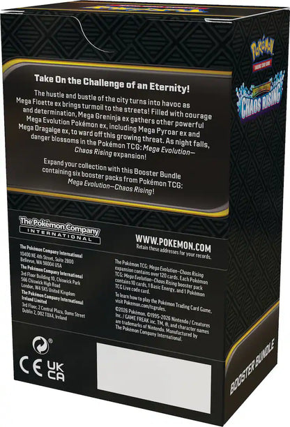 (Preorder 5/22) Pokemon: Mega Evolution - Chaos Rising Booster Bundle
