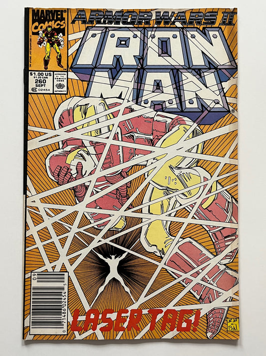 1990 Marvel Comics: Iron Man #260 (Armor Wars 2) Good Condition