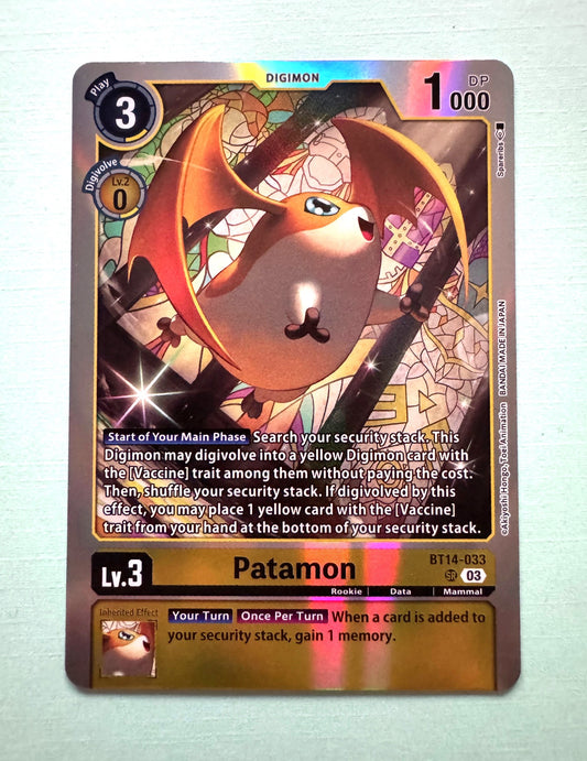 Digimon CCG - Patamon - (BT14-033) Blast Ace - SR - NM