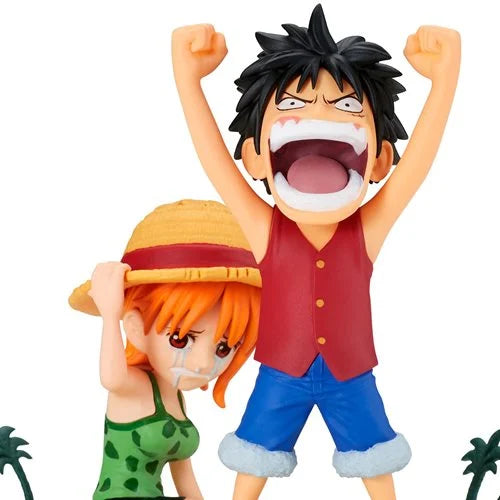 One Piece Luffy & Nami World Collectable Figure Log Stories Mini-Figure