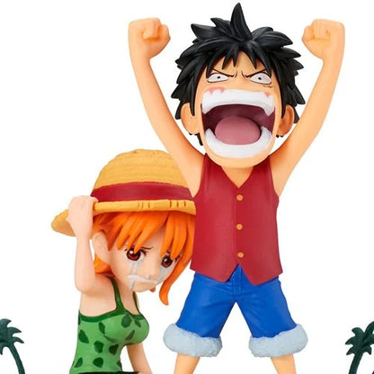 One Piece Luffy & Nami World Collectable Figure Log Stories Mini-Figure