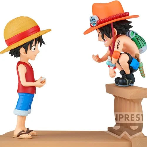 (Preorder Oct. 2024) One Piece Monkey D. Luffy and Portgas D. Ace WCF Mini-Figure Log Stories