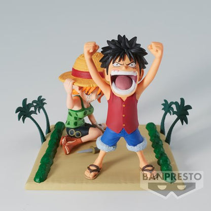 One Piece Luffy & Nami World Collectable Figure Log Stories Mini-Figure