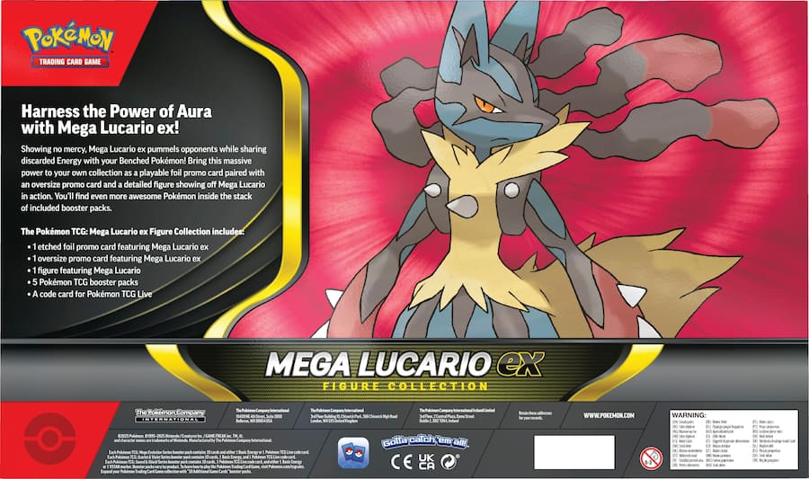 (Coming 11/14) Pokemon TCG: Mega Lucario ex Figure Collection