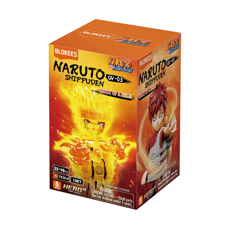 Naruto Shippuden Blokees: GV03 Heart of a Ninja 4-inch Gravity Model Kit