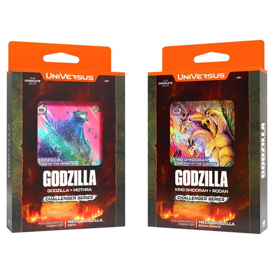 (Preorder 6/21) UniVersus - Challenger Series: Godzilla/King Ghidorah (Set of 2)
